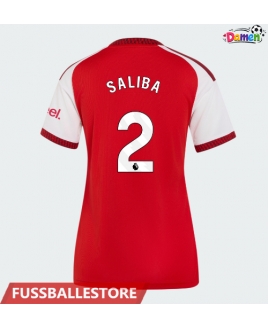 Günstige Arsenal William Saliba #2 Heimtrikot Damen 2026-27 Kurzarm